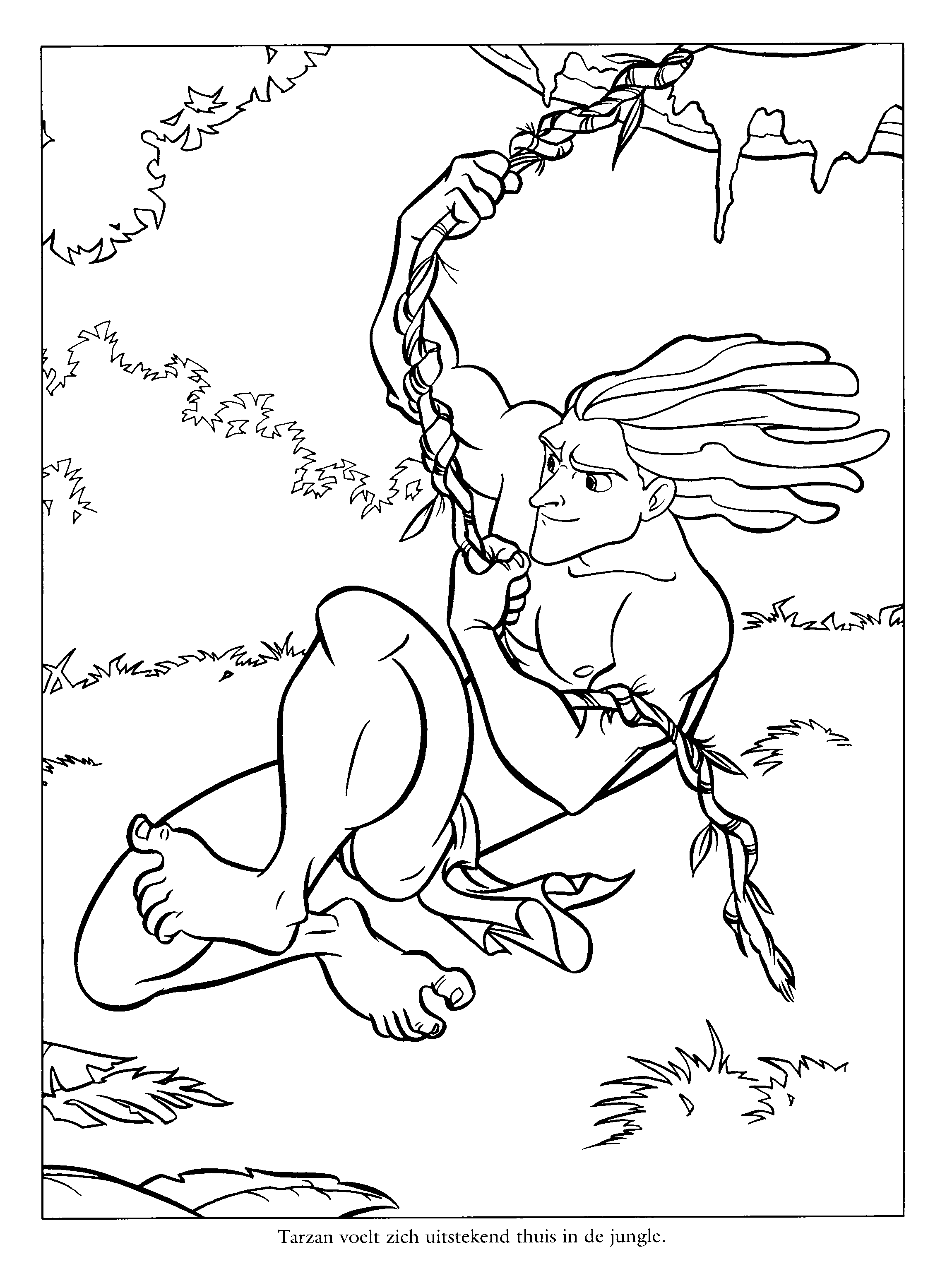 Tarzan kolorowanki